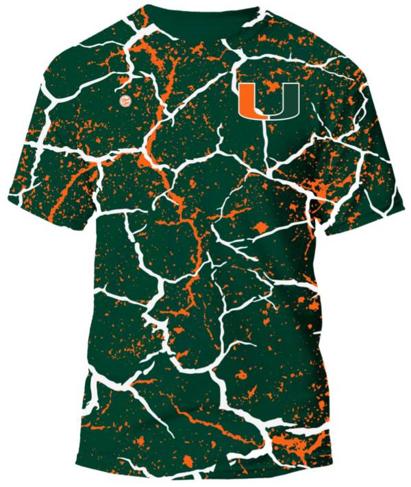 Dyme Lyfe Men's Miami Hurricanes Green Storm T-Shirt product image