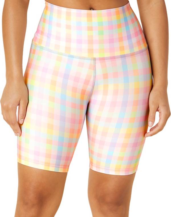 Beyond Yoga Women's Highwaisted Gingham Bike Shorts Publiclands