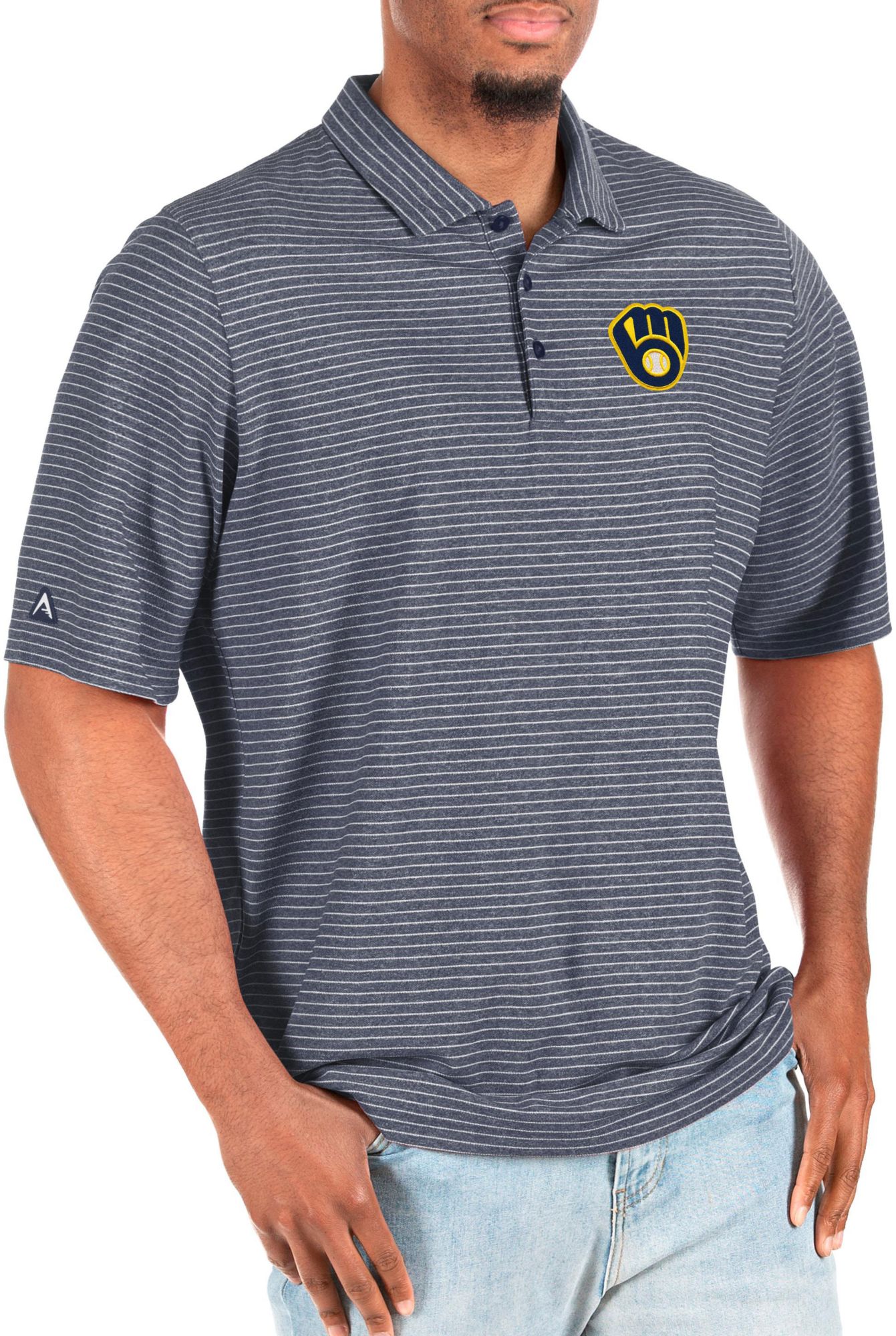 milwaukee brewers men's polo