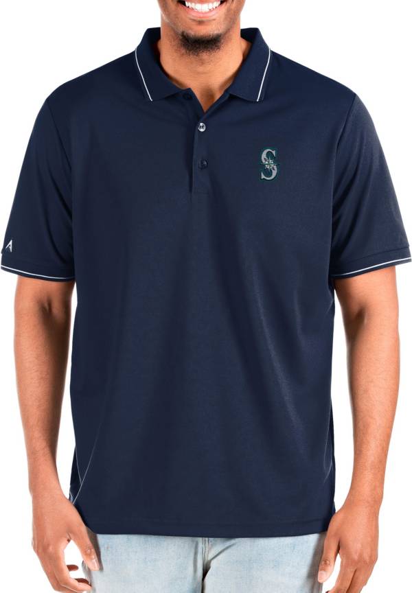 Antigua Men's Big & Tall Seattle Mariners Navy Affluent Polo product image
