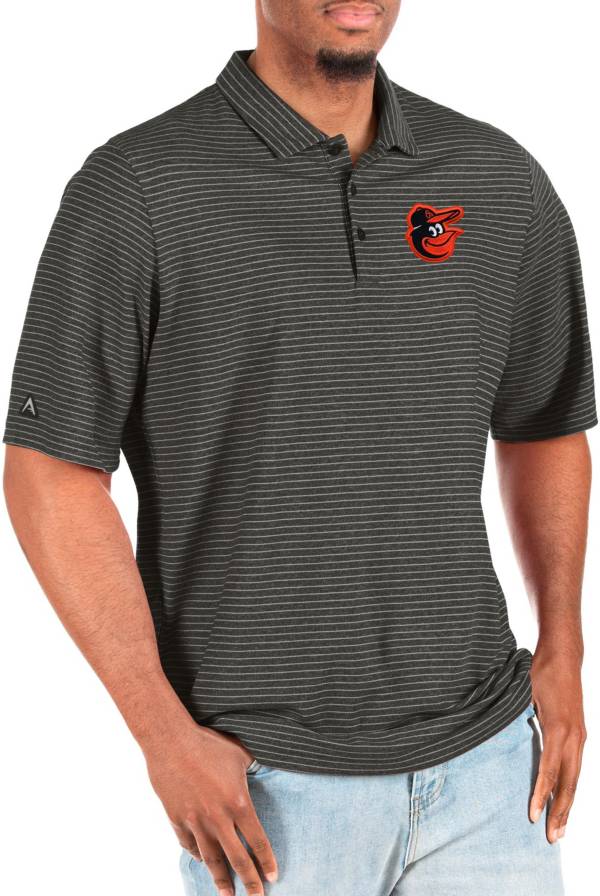 Antigua Men's Baltimore Orioles Black Big & Tall Esteem Polo product image