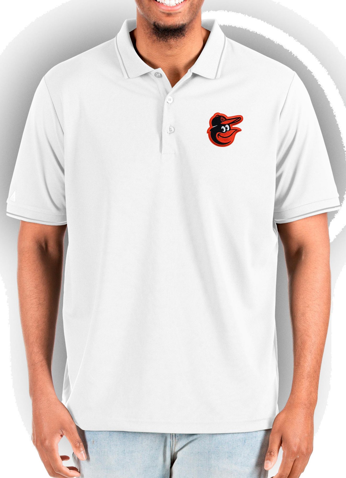 Antigua Men's Baltimore Orioles Affluent Polo