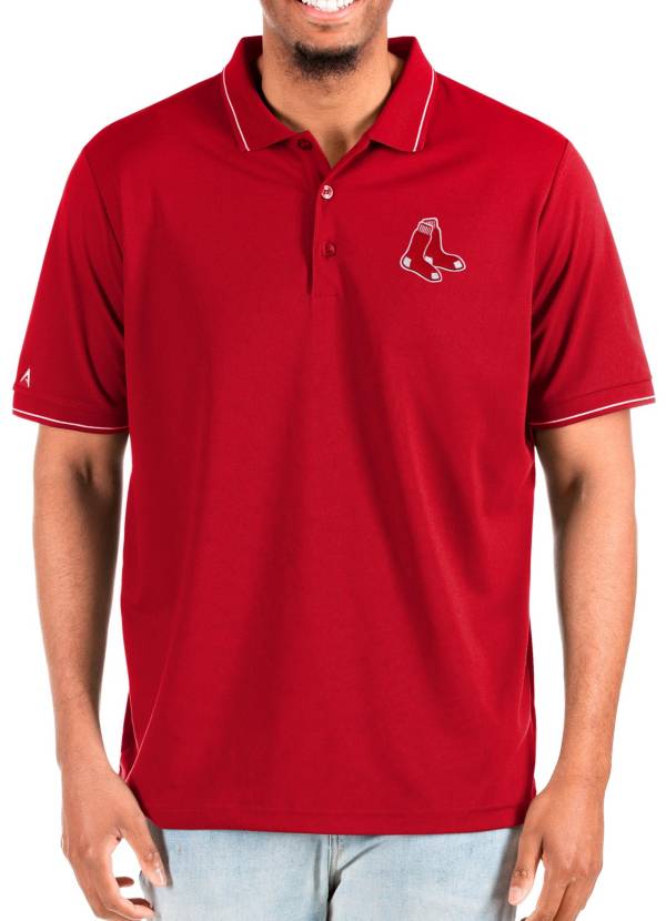 Antigua Men's Boston Red Sox Dark Red Affluent Polo product image
