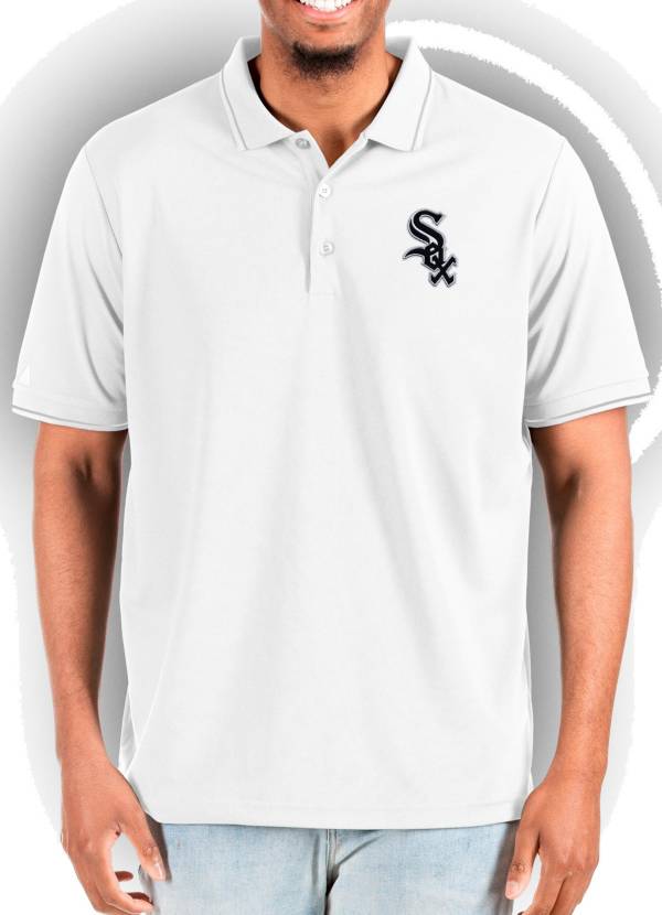 Antigua Men's Chicago White Sox White Affluent Polo product image