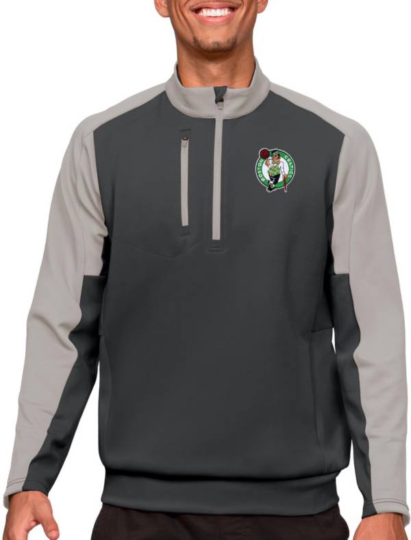 Antigua Men's Boston Celtics Grey Team ¼ Zip product image