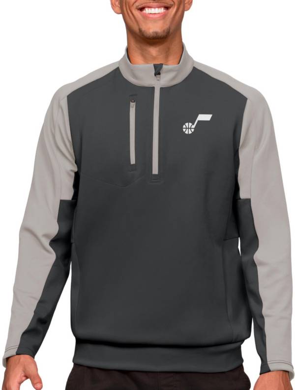 Antigua Men's Utah Jazz Grey Team ¼ Zip product image