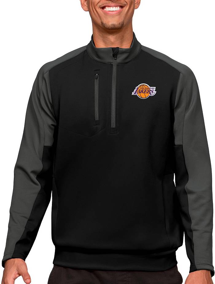 Los Angeles Lakers Nike 2022/23 City Edition Courtside Bomber Full-Zip Hoodie  Jacket - Charcoal/Black