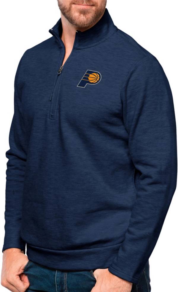 Antigua Men's Indiana Pacers Navy Heather Gambit Fleece ¼ Zip product image