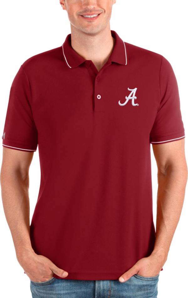 Columbia Men's Alabama Crimson Tide Crimson Tech Trail Polo, XL, Red