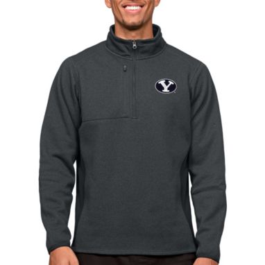 sorry, Antigua Men's BYU Cougars Charcoal Course 1/4 Zip Jacket is currently out of stock