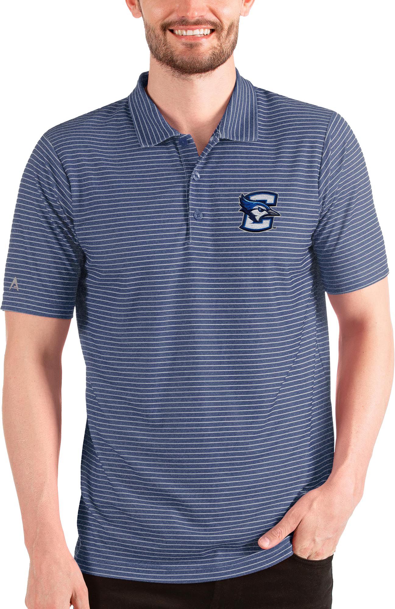 Antigua Men's Creighton Bluejays /White Esteem Polo