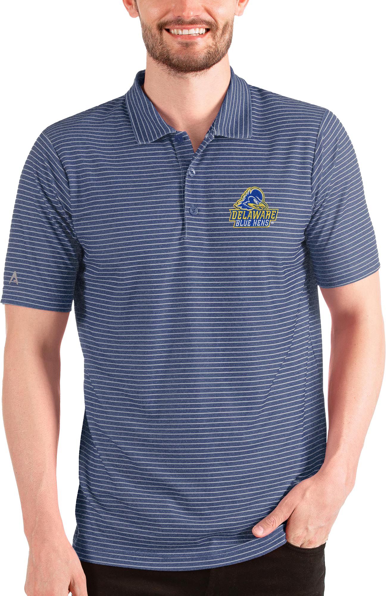 Antigua Men's Delaware Fightin' Blue Hens /White Esteem Polo