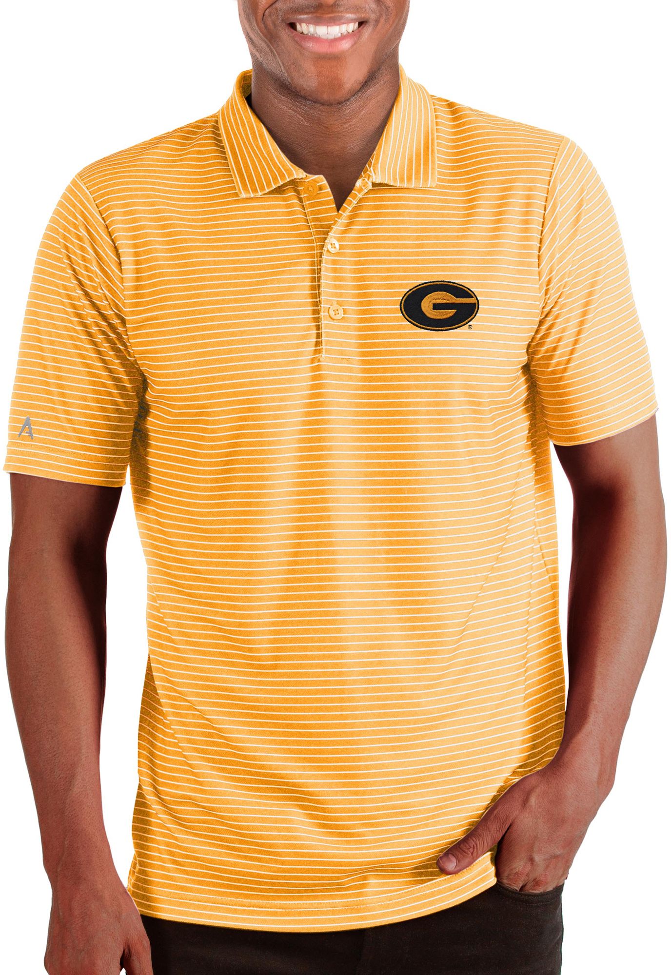 Antigua Men's Grambling State Tigers and Gold Esteem Polo