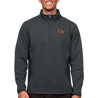 sorry, Antigua Men's Georgia Tech Yellow Jackets Charcoal Course 1/4 Zip Jacket is currently out of stock
