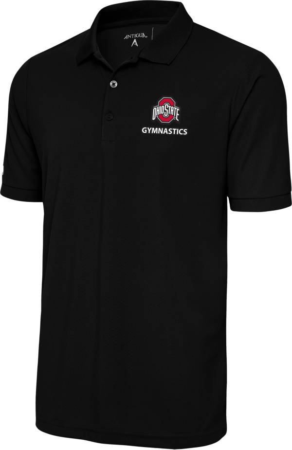 Antigua Men's Ohio State Buckeyes Gymnastics Black Polo product image