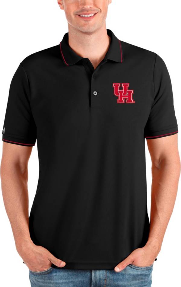 Men's Antigua Black Houston Astros Affluent Polo Size: Small