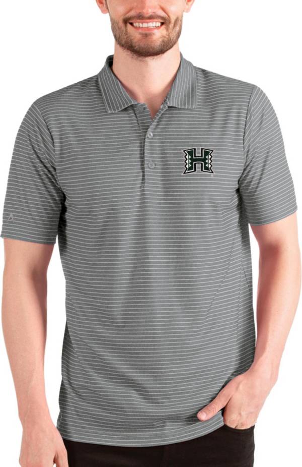 Antigua Men's Hawai'i Warriors Grey Esteem Polo product image