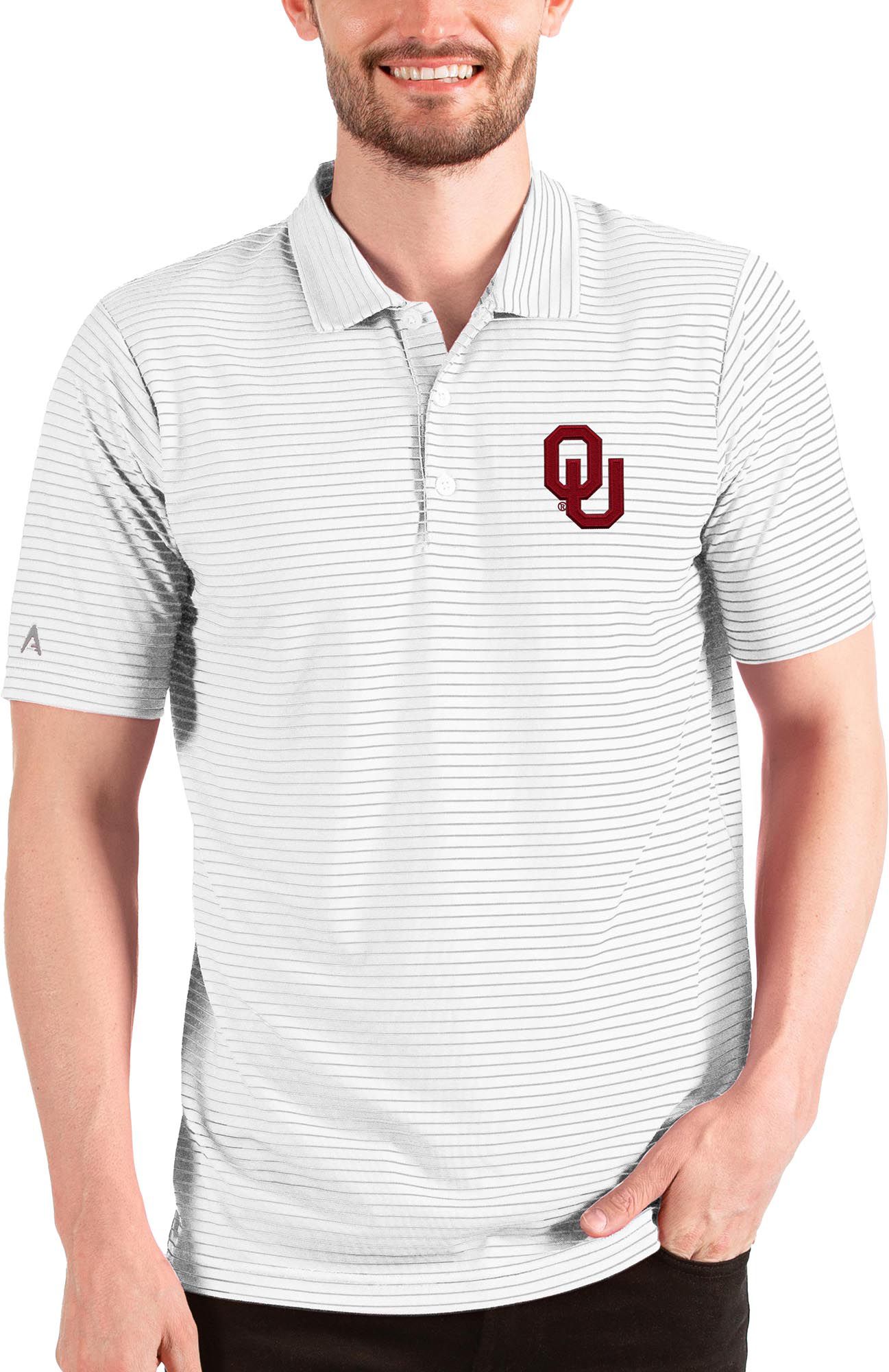 Antigua Men's Oklahoma Sooners Esteem Polo