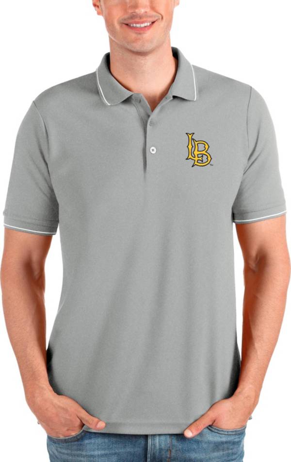 Women's Antigua Heathered Gray Tampa Bay Rays Affluent Polo