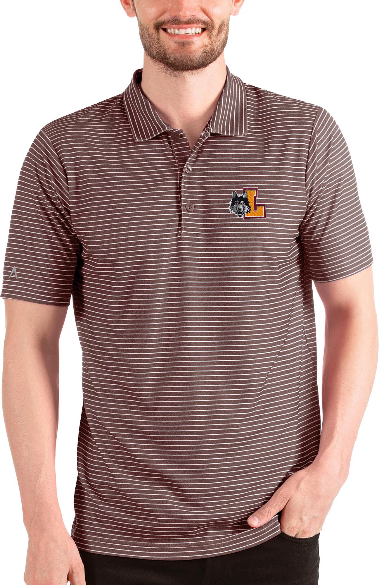 Antigua Men's Loyola-Chicago Ramblers Maroon Esteem Polo