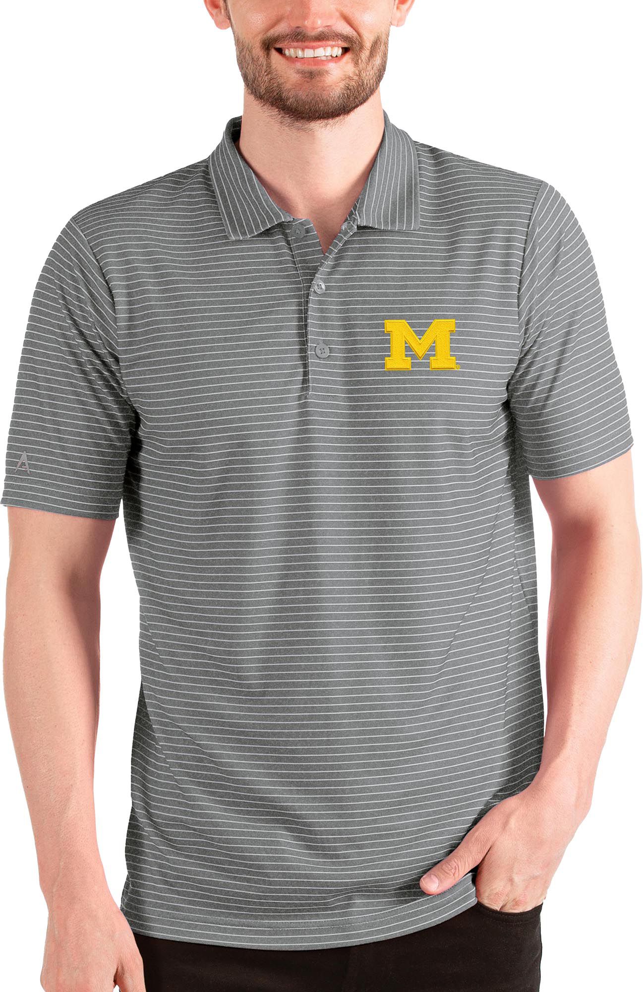 Antigua Men's Michigan Wolverines Esteem Polo