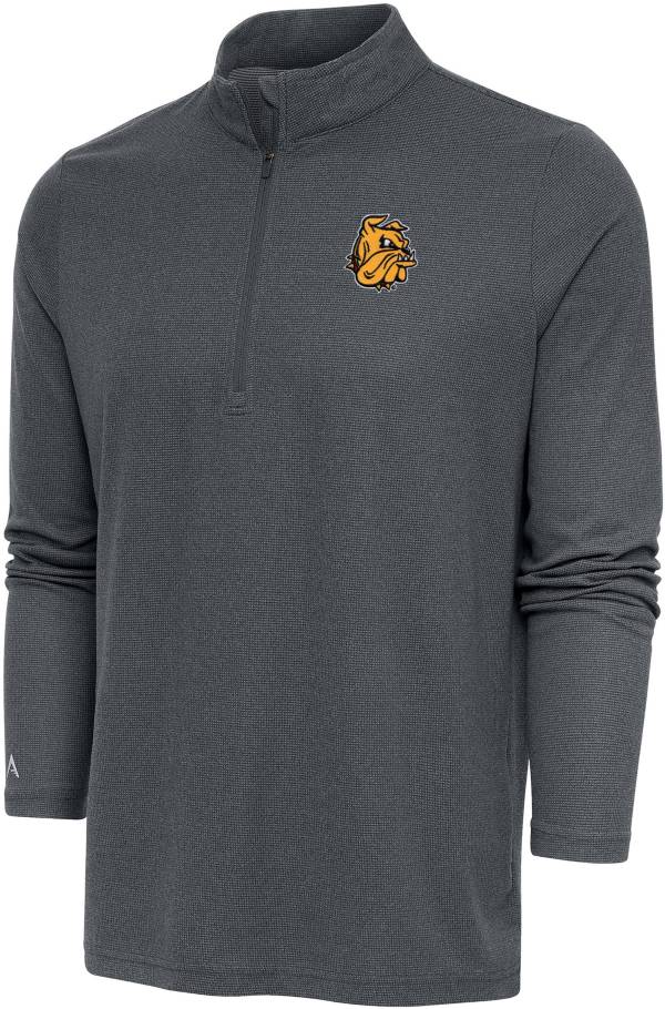 Antigua Men's MinnesotaDuluth Bulldogs Charcoal Heather Epic 1/4 Zip