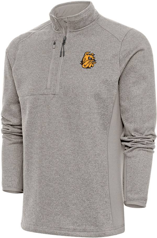 Antigua Men's MinnesotaDuluth Bulldogs Oatmeal Course 1/4 Zip Jacket