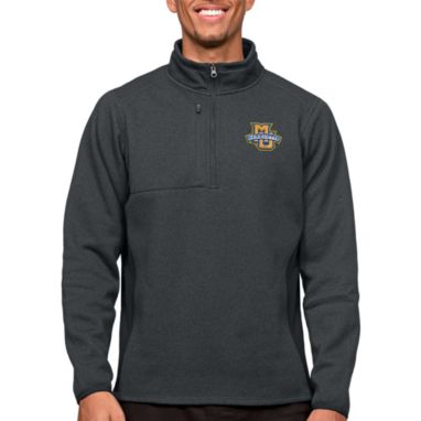 sorry, Antigua Men's Marquette Golden Eagles Charcoal Course 1/4 Zip Jacket is currently out of stock