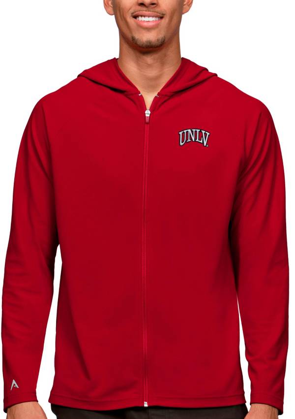 Antigua Men s UNLV Rebels Red Legacy Full Zip Hoodie