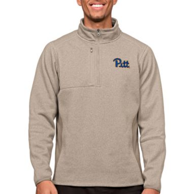 sorry, Antigua Men's Pitt Panthers Oatmeal Course 1/4 Zip Jacket is currently out of stock