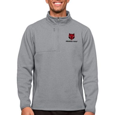 sorry, Antigua Men's Arkansas State Red Wolves Light Grey Course 1/4 Zip Jacket is currently out of stock