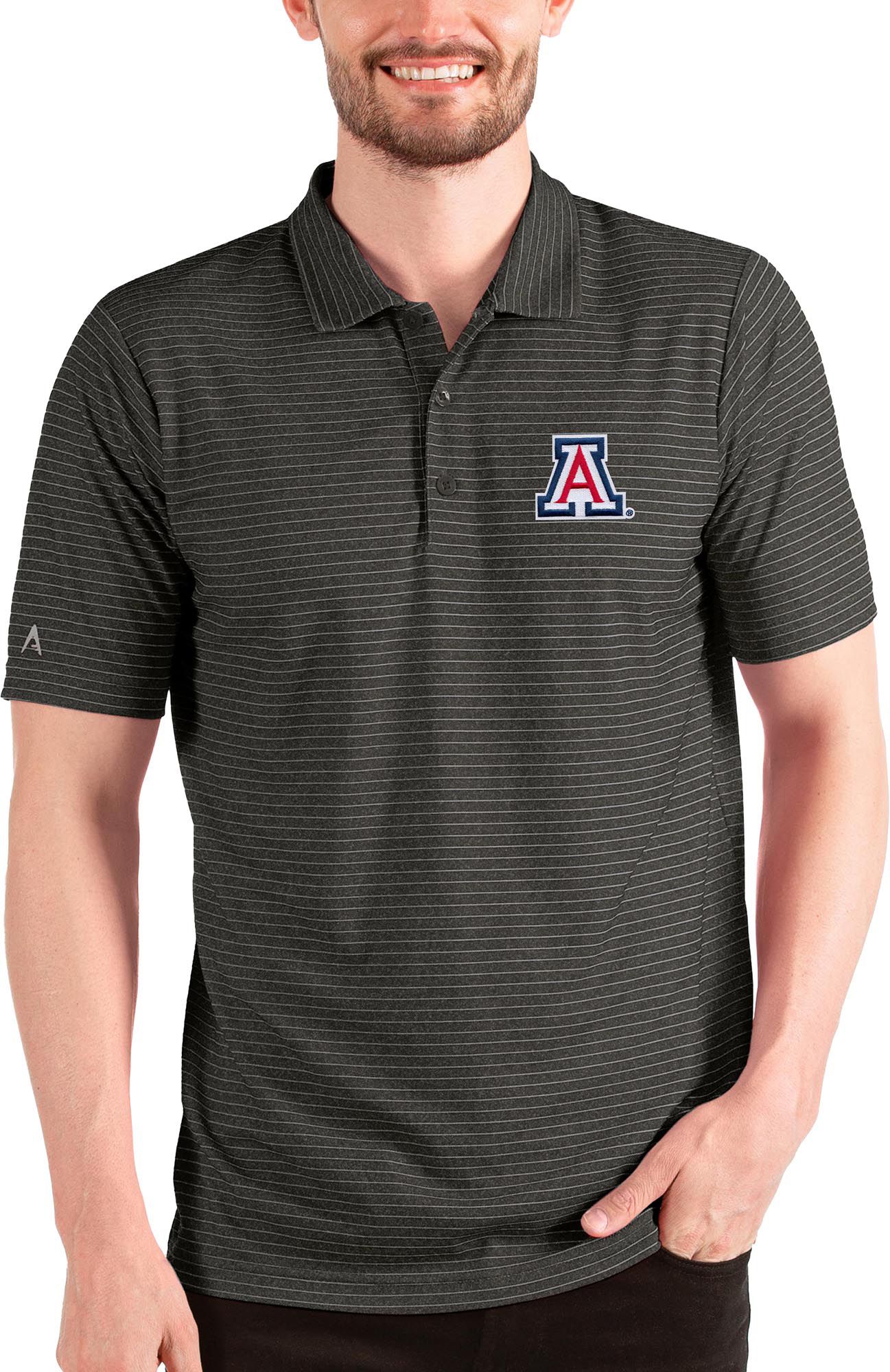 Antigua Men's Arizona Wildcats /Silver Esteem Polo