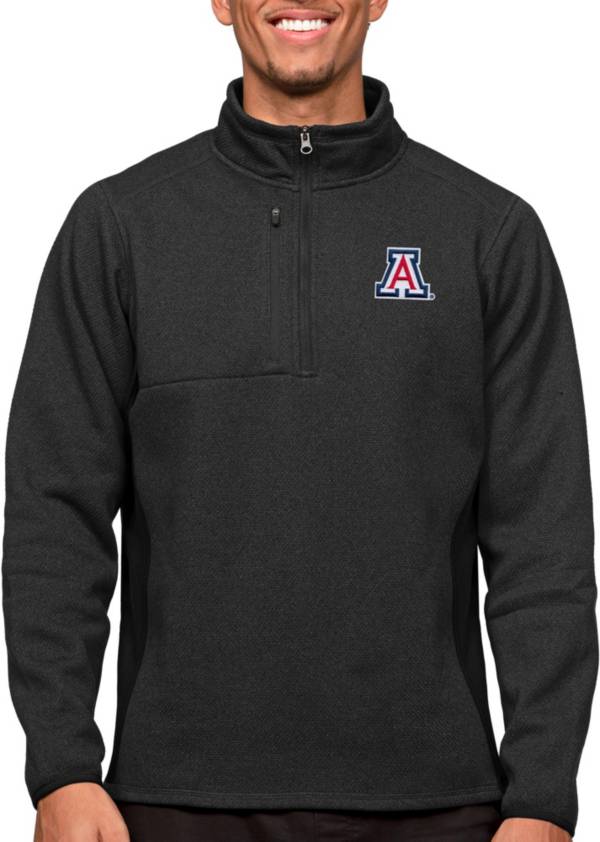 Antigua Men's Arizona Wildcats Black Course 1/4 Zip Jacket product image