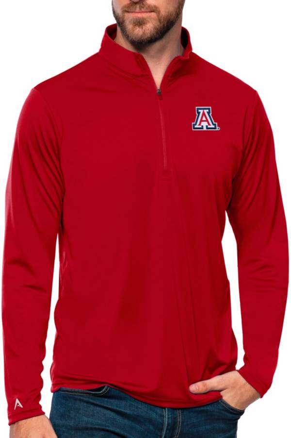 Antigua Men's Arizona Wildcats Red Tribute Quarter-Zip Shirt product image