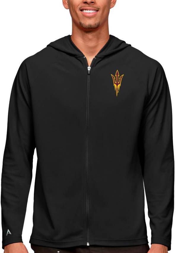 Antigua Men s Arizona State Sun Devils Black Legacy Full Zip