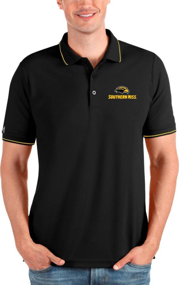 Pittsburgh Pirates Black Short Sleeve Golf Polo Shirt Mens S, Antigua