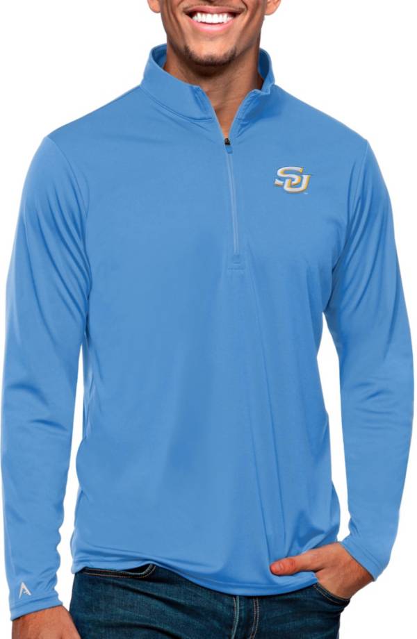 Antigua Men's Southern University Jaguars Blue Affluent Polo, Small