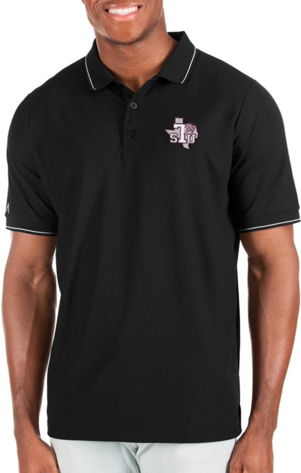 Men's Antigua Black Boston Red Sox Affluent Polo Size: Small