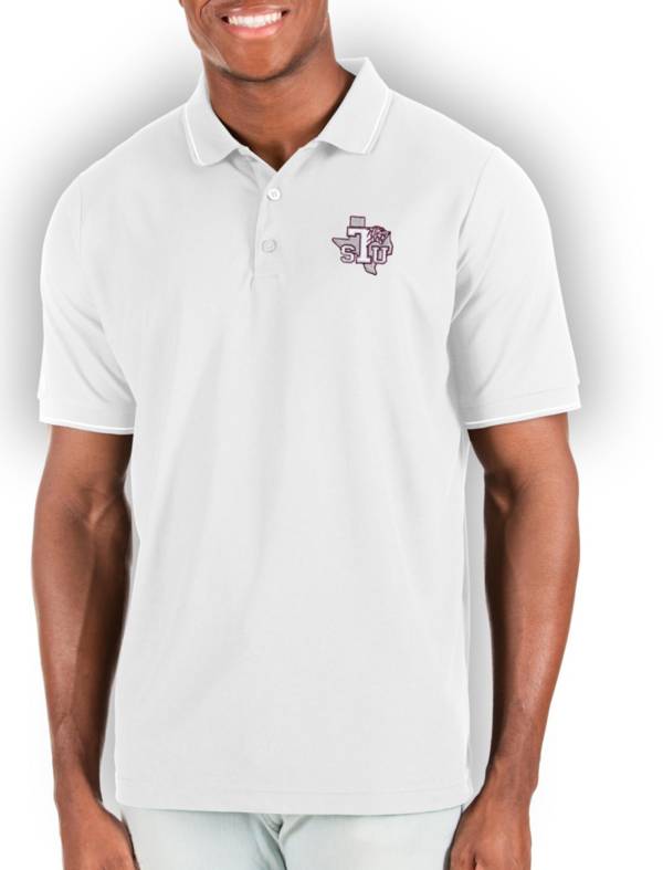 Antigua Men's Texas Southern Tigers White and Silver Affluent Polo product image