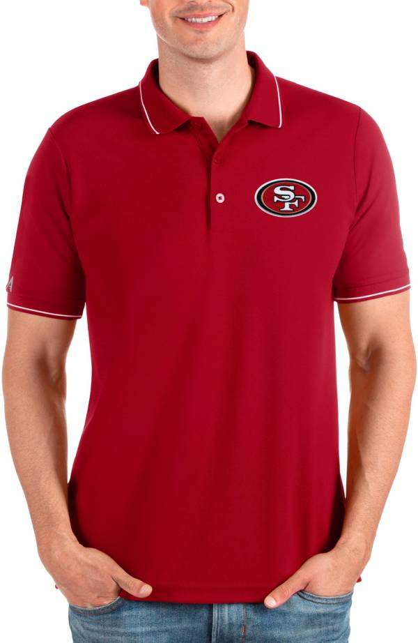 Antigua Men's San Francisco 49ers Affluent Red Polo product image