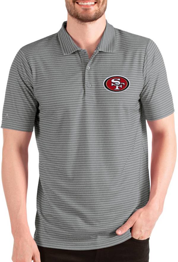 Antigua Men's San Francisco 49ers Tribute Black Polo