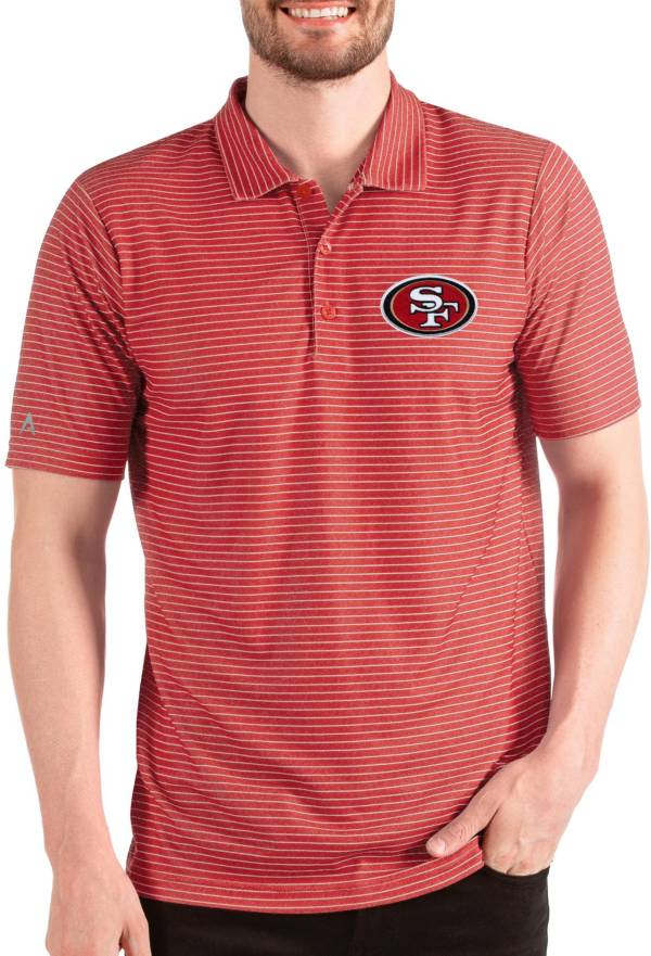 Antigua Men's San Francisco 49ers Tribute Black Polo