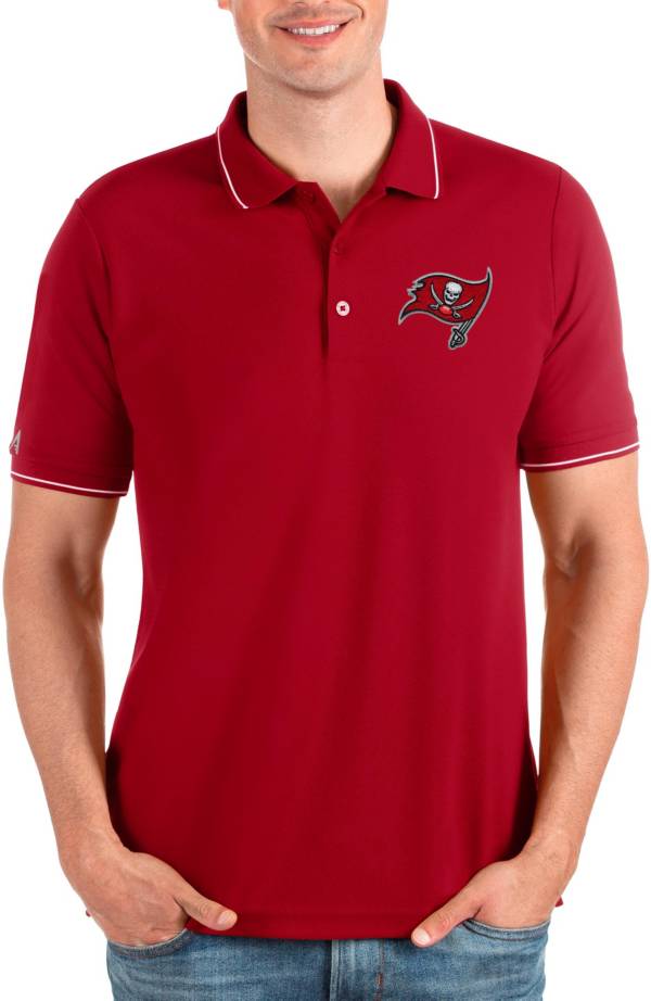 Antigua Men's Tampa Bay Buccaneers Affluent Red Polo product image