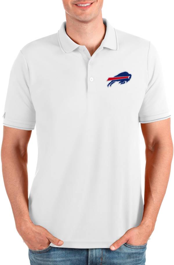 Antigua Men's Buffalo Bills Affluent White Polo