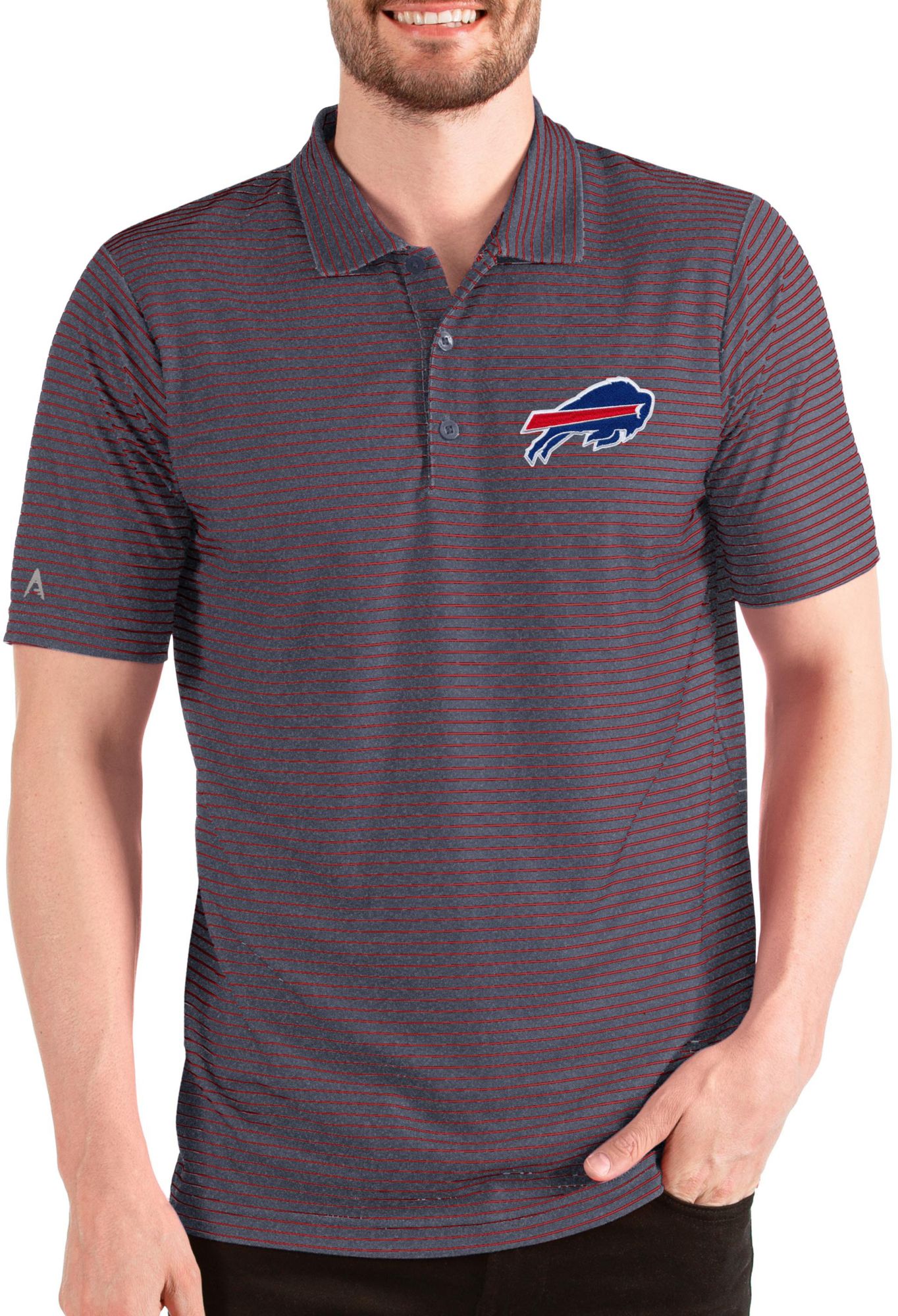 Antigua Men's Buffalo Bills Esteem Navy/ Polo