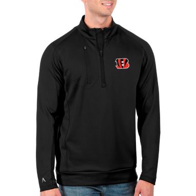 sorry, Antigua Men's Cincinnati Bengals Generation Black Quarter-Zip Pullover is currently out of stock