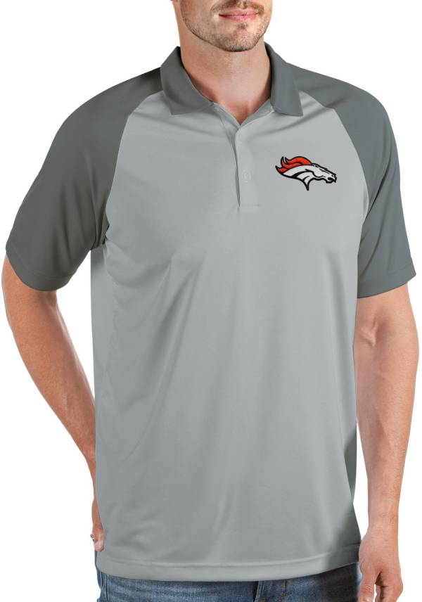 25% OFF Denver Broncos Mens Polo Shirts White