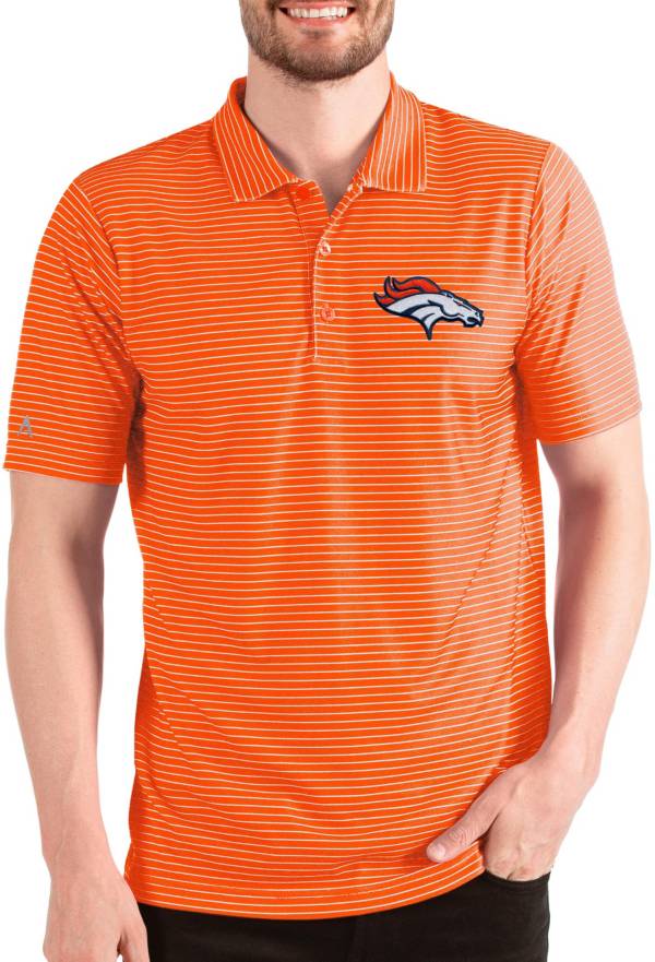 Antigua Apparel / Men's Denver Broncos Engage Orange Performance Polo