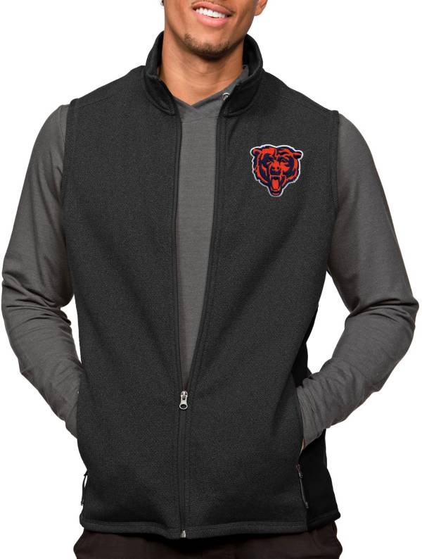 Antiqua Chicago Bears Course Navy Heather Vest product image