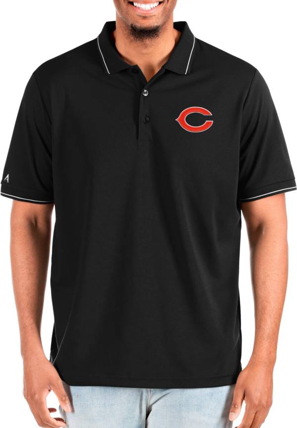 Chicago Bears Antigua Team Logo Throwback Generation Big & Tall Quarter-Zip  Pullover Top - Black